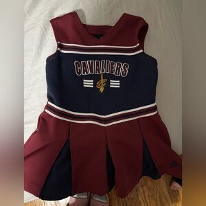 Girls cheerleader Adidas NBA Cavaliers Maroon and Navy Dress